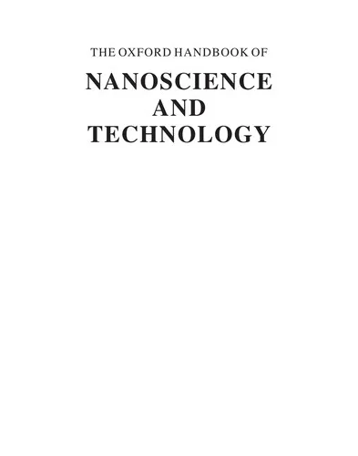 Oxford Handbook of Nanoscience and Technology : Volume 1: Basic Aspects