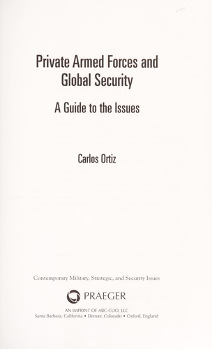 Private Armed Forces and Global Security