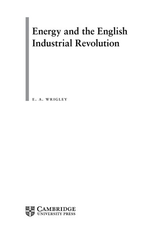 Energy and the English Industrial Revolution