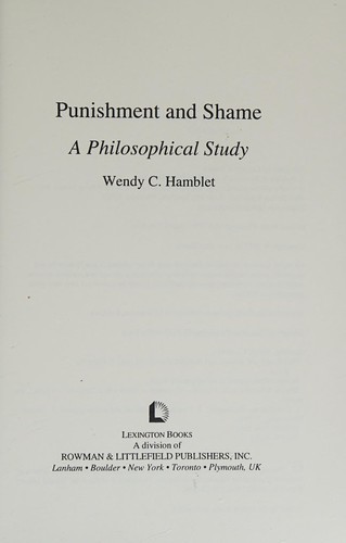 Punishment and Shame