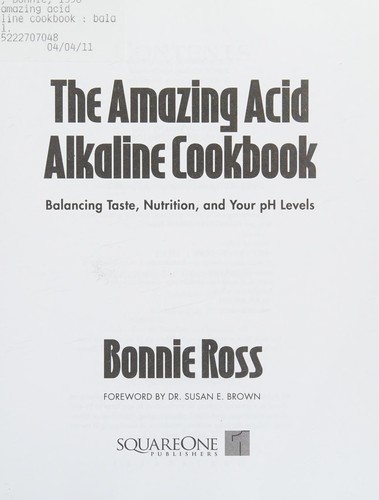 The Amazing Acid-Alkaline Cookbook