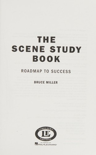 The Scene Study Book