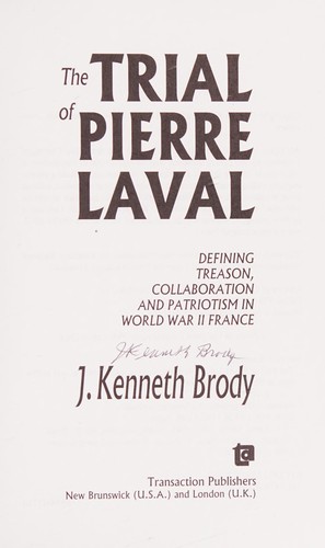 The Trial of Pierre Laval