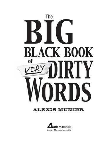 The Big Black Book of Very Dirty Words