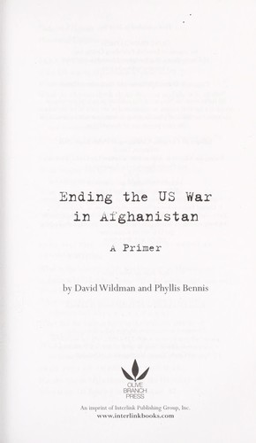 Ending the War in Afghanistan