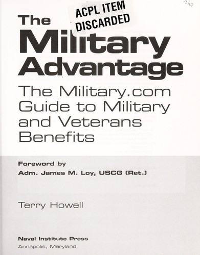 The Military Advantage, 2010 Edition