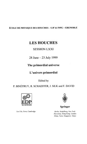 The Primordial Universe - l'Univers Primordial