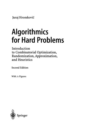 Algorithmics for Hard Problems