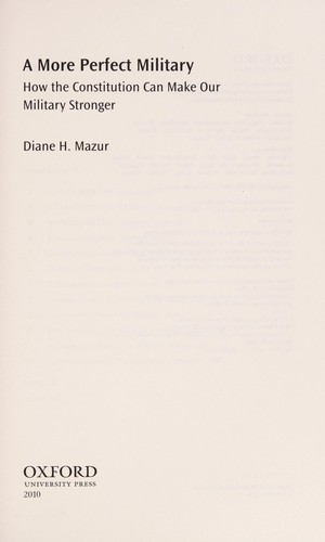 A More Perfect Military