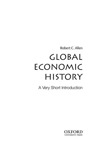 Global Economic History : A Very Short Introduction