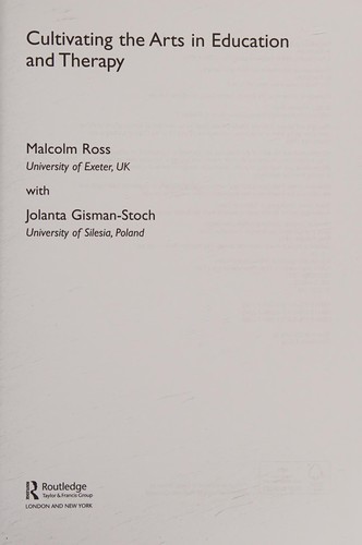 Cultivating the Arts in Education and Therapy