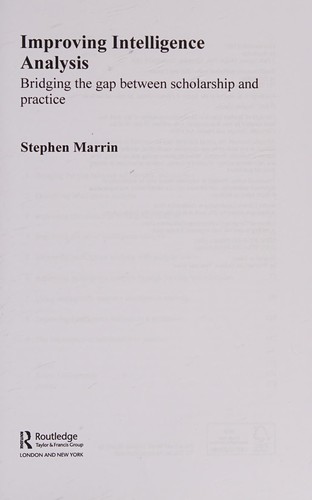 Improving Intelligence Analysis