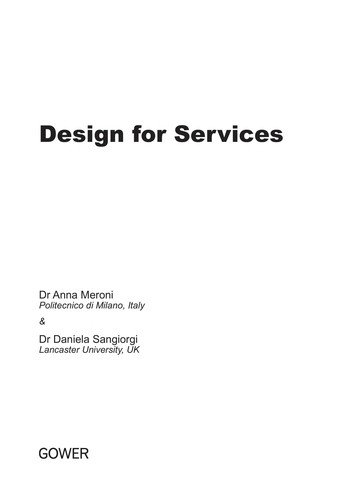Design for Services