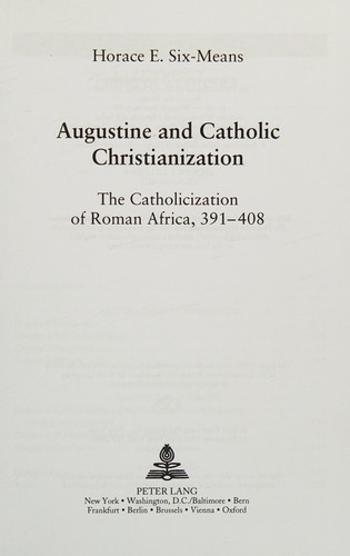 Augustine and Catholic Christianization