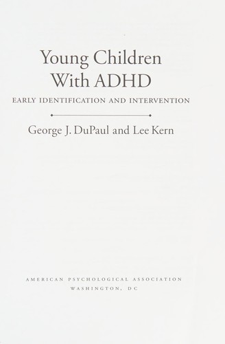 Young Children with ADHD