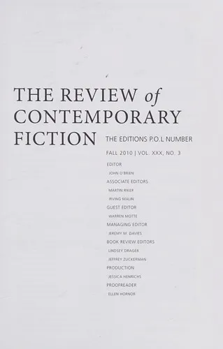 Review of Contemporary Fiction: The Editions P.O.L Number