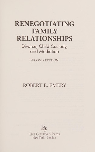 Renegotiating Family Relationships, Second Edition
