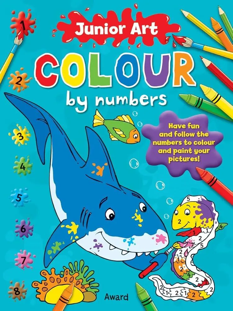 Junior Art Colour By Numbers: Shark