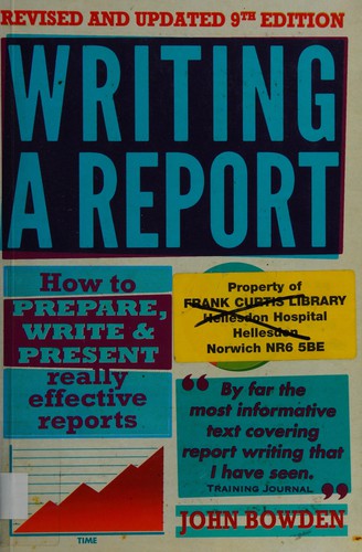 Writing A Report, 9th Edition