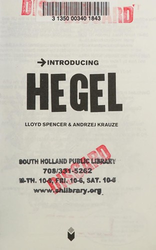 Introducing Hegel