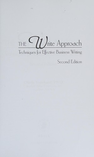 The Write Approach
