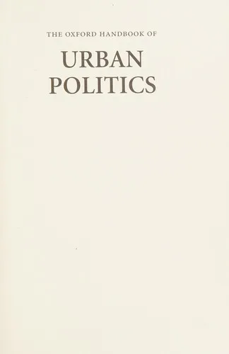 The Oxford Handbook of Urban Politics