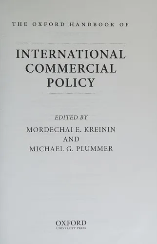 The Oxford Handbook of International Commercial Policy