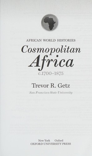 Cosmopolitan Africa, 1700-1875