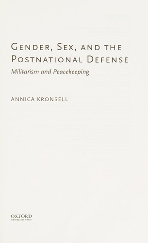 Gender, Sex and the Postnational Defense
