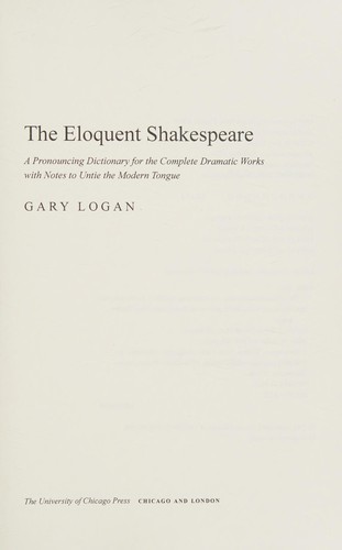 The Eloquent Shakespeare