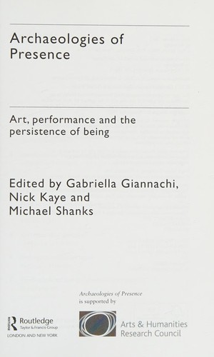 Archaeologies of Presence