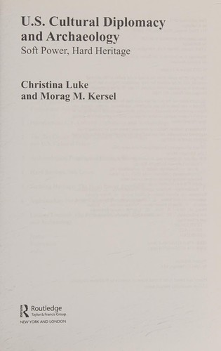 US Cultural Diplomacy and Archaeology