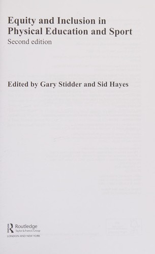 Equity and Inclusion in Physical Education and Sport