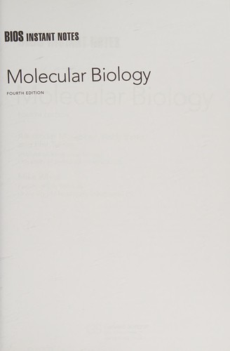 BIOS Instant Notes in Molecular Biology