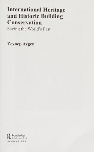 International Heritage and Historic Building Conservation