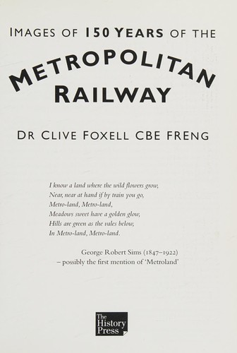 Images of 150 Years of the Metropolitan Railway