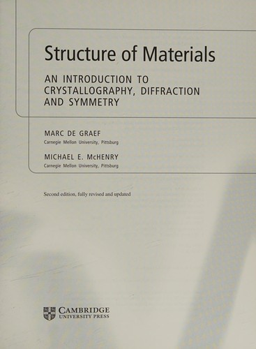 Structure of Materials (Secondtion)