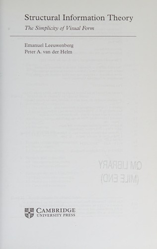 Structural Information Theory