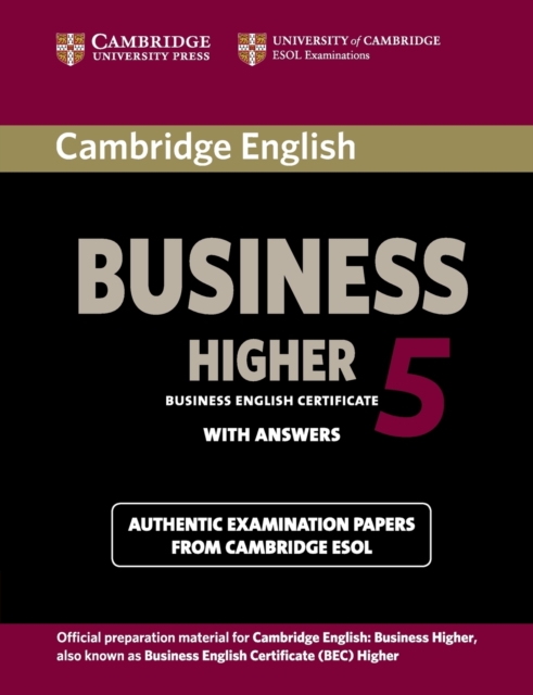 Cambridge English Business 5 Higher Student's Book with Answers