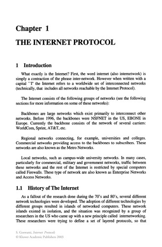 Internet Protocols