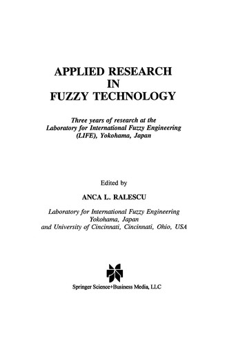 Applied Research in Fuzzy Technology