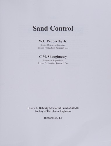 Sand Control