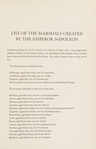 Napoleon and His Marshals