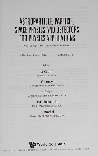 Astroparticle, Particle, Space Physics and Detectors for Physics Applications - Proceedings of the 13th Icatpp Conference