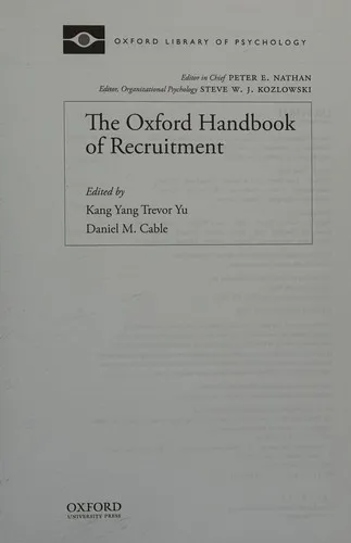 The Oxford Handbook of Recruitment