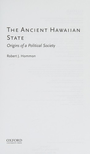 The Ancient Hawaiian State