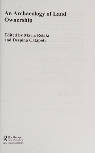 An Archaeology of Land Ownership