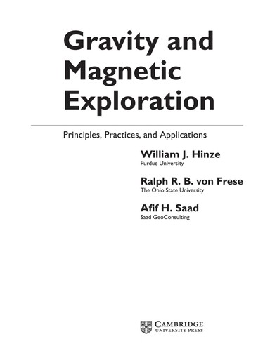 Gravity and Magnetic Exploration