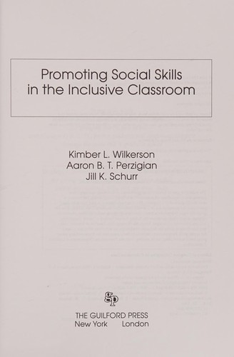 Promoting Social Skills in the Inclusive Classroom