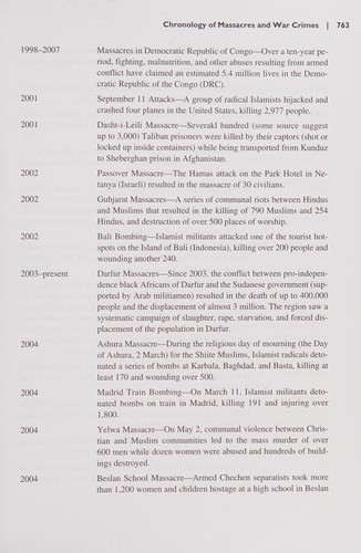 Atrocities, Massacres, and War Crimes